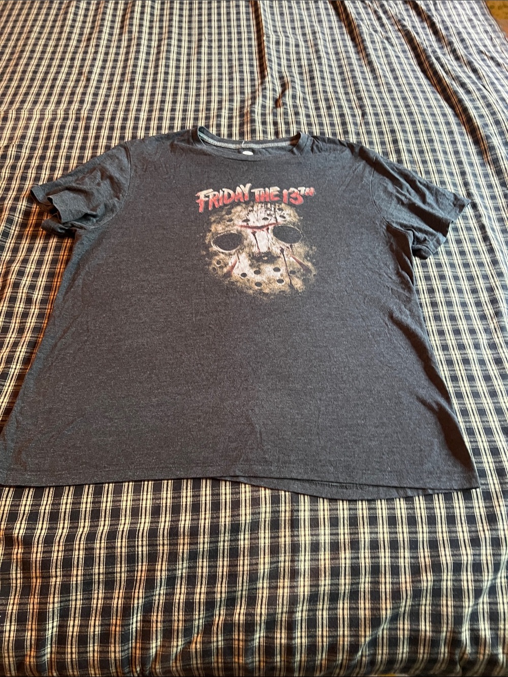 Old Navy Dark Gray Friday the 13th Graphic Tee